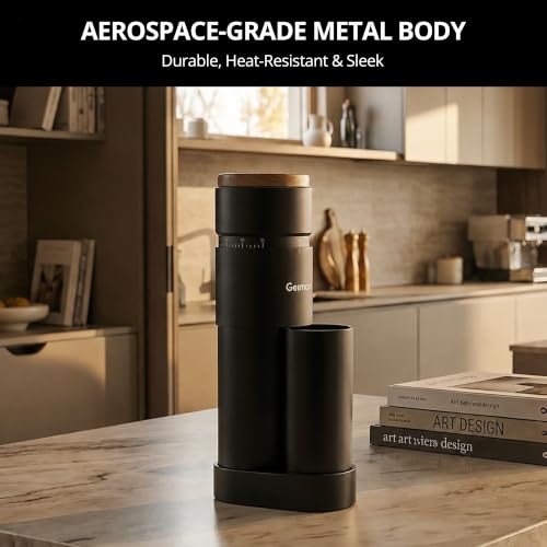 Geimori T38 Plus Coffee Grinder for Espresso & Drip (Black)