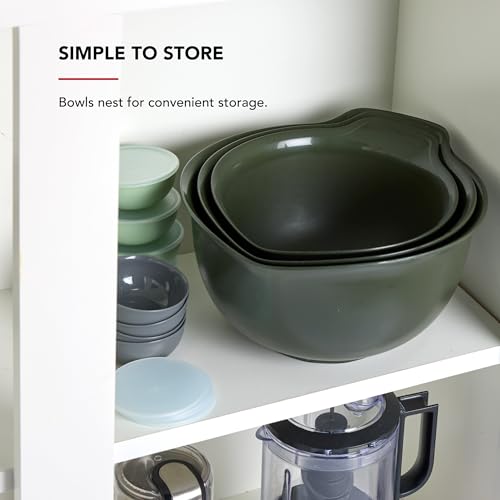 Universal Nesting Plastic Mixing Bowls (Evergreen / Set of 3)