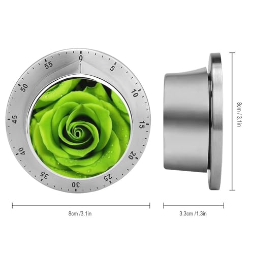 Green Rose Kitchen Timer (One Size / Green Rose)