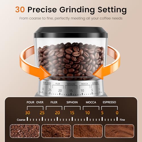 Electric Burr Coffee Grinder (Sliver)