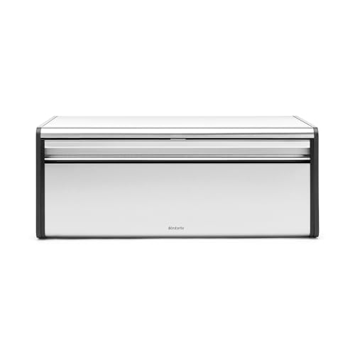 Rectangular Fall Front Bread Box (Matt Steel)