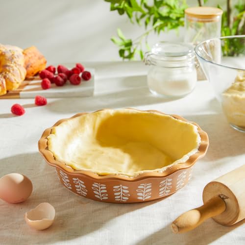 Porcelain Deep Fluted Pie Dish