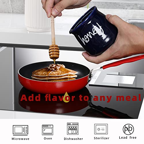Honey Jar with Dipper and Lid