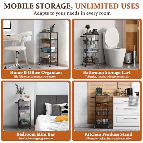 R105 Kitchen Storage Cart on Wheels