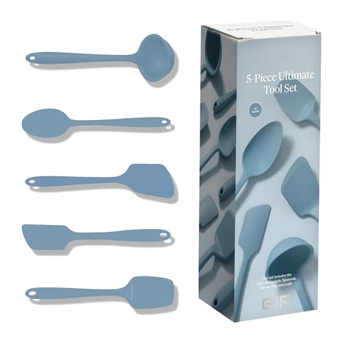 5 Piece Silicone Ultimate Kitchen Utensils Set (Slate / 5 - Piece Set)