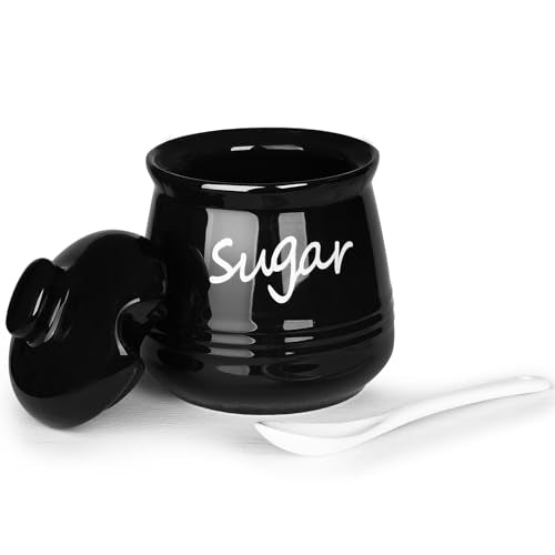 12oz Sugar Bowl with Lid and Spoon