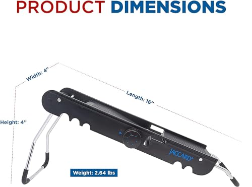 ABS SafeHands Mandolin Slicer with Seven Interchangeable Blade Cartridges (Full Size)