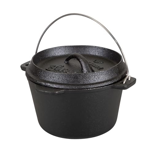 1 QT Pre Seasoned Cast Iron Dutch Oven Flat Bottom (Flat Bottom-1 QT)