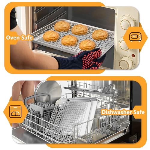 Baking Sheet with Rack Set of 4