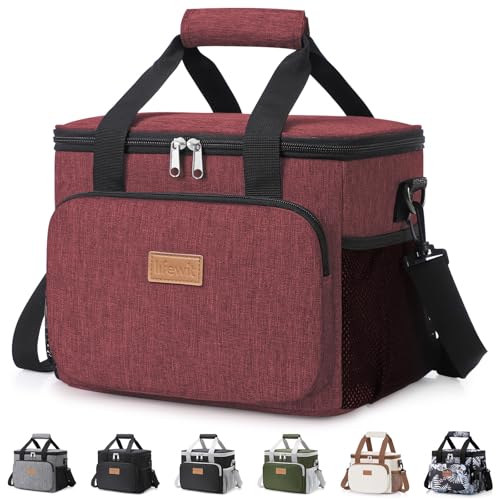 Large Lunch Bag Insulated Lunch Box Soft Cooler Cooling Tote for Adult Men Women