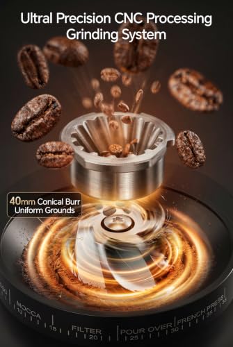 Conical Coffee Bean Grinder (Black)