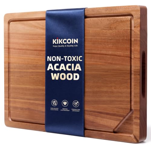 17" x 11.8" Food Safe Acacia Cutting Board (1-Piece Set)