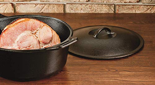 BOLD Pre Seasoned Cast Iron Dutch Oven with Lid (7 QT Dutch Oven)