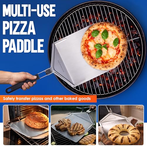 Stainless Steel Pizza Peel with Folding Handle