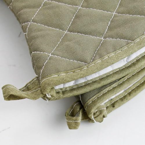 Extra Long 23 Inch Heat Resistant Oven Gloves New Cotton Oven Mitts Kitchen Gloves High Temperature Cooking Tool BBQ Gloves