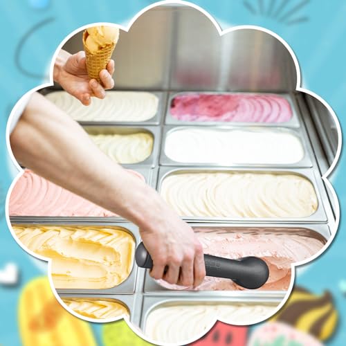 3 Pack Ice Cream Scoops 7 Inch Aluminum Scoop Set
