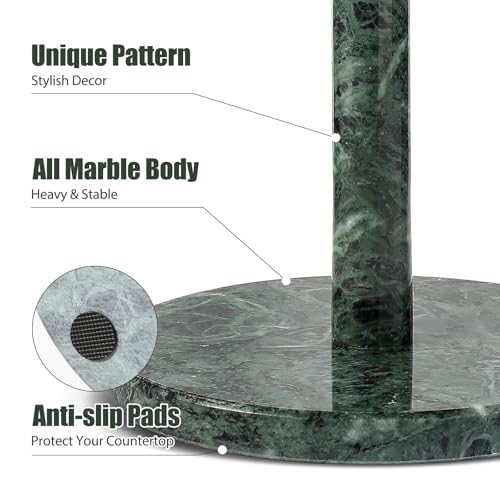Luxury Natural Marble Paper Towel Holder Stone Rod