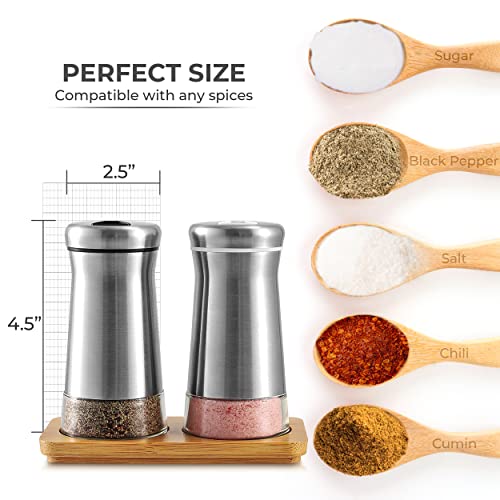 Pepper Shaker or Salt Shaker with Adjustable Pour Holes