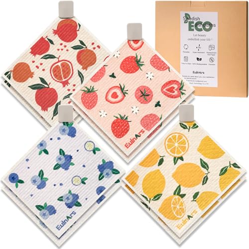 Swedish Dishcloths for Kitchen 8 Pack