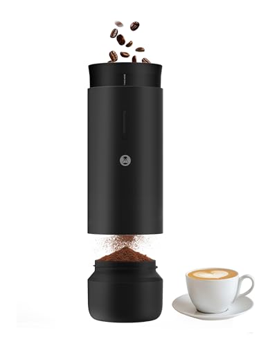 Portable Conical Burr Coffee Grinder (Whirly 01S Black)