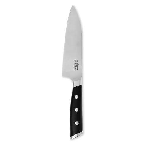 Forged German Stainless Steel Chef's Knife (Silver/Black / 6")