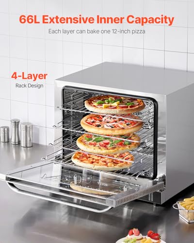 Commercial Countertop Oven (4-Tier 66L 2800W)