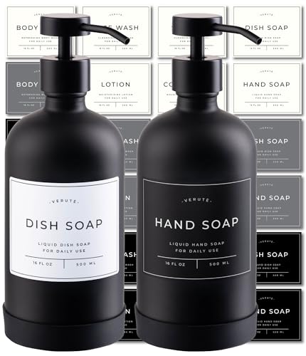 Hand and Dish Soap Dispenser for Kitchen and Bathroom
