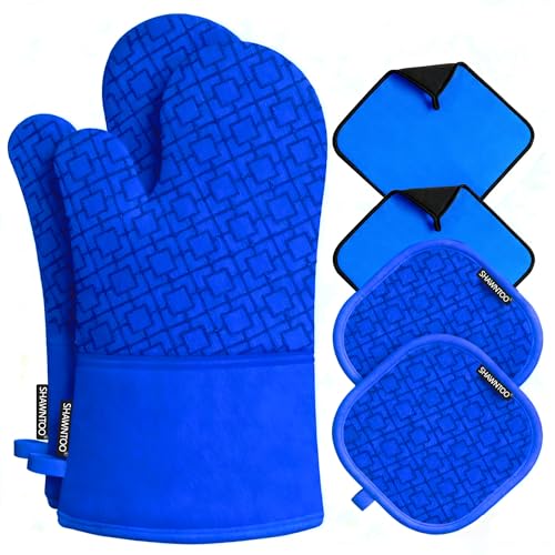 Oven Mitts and Pot Holders Sets 6pcs