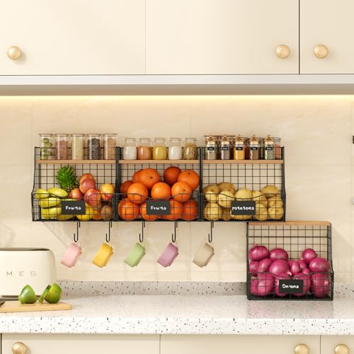 Fruit Basket for Kitchen with Lid