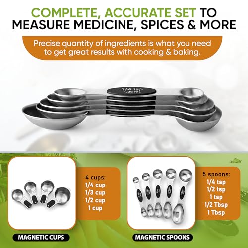 Magnetic Measuring Cups & Spoons Sets