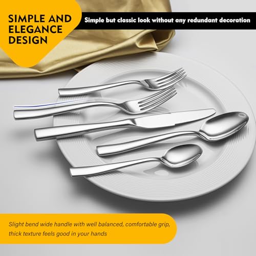 Heavy Duty Silverware Set for 8