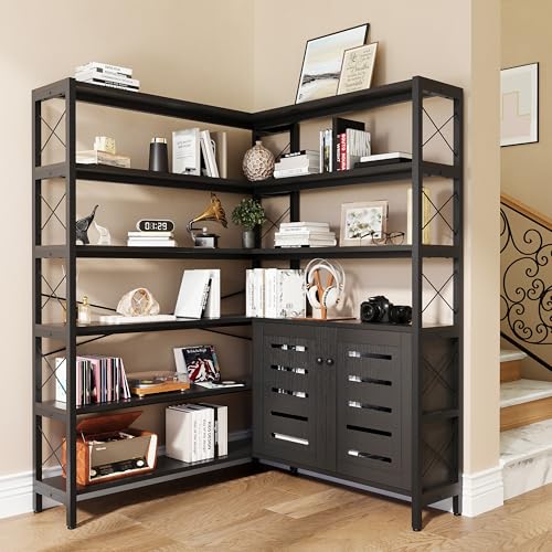 6 Shelf Corner Bookshelf