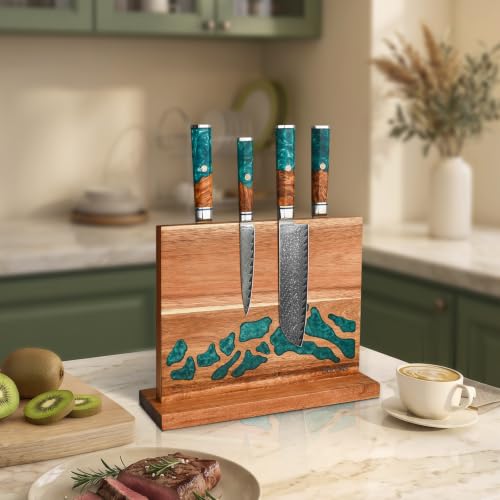 Magnetic Knife Block (Brown+Green)