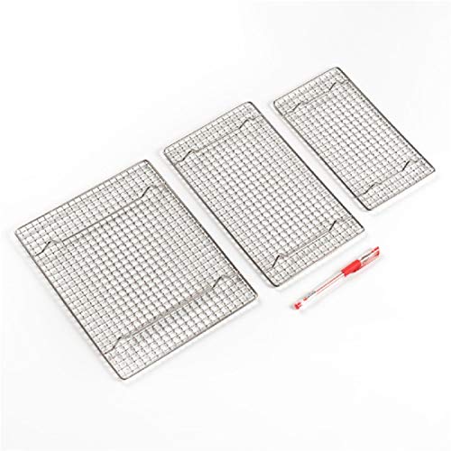 304 Stainless Steel Cooling Rack Versatile Baking Rack Heat Resistant Rust Proof Sturdy Grate