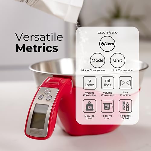 Digital Kitchen Food Scale & Mixing Bowl