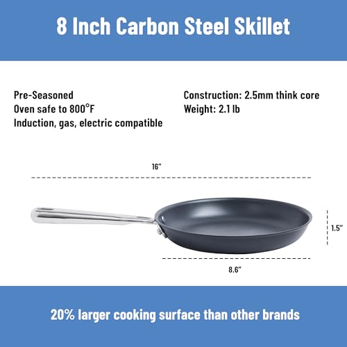 Pre Seasoned Carbon Steel Fry Pan
