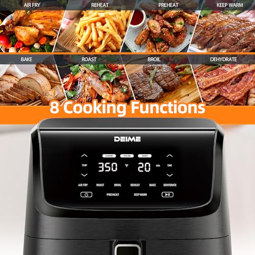 Air Fryer 7.5 QT 1700W Oilless Oven Healthy Cooker Air Fryers Large Capacity with 12 Presets
