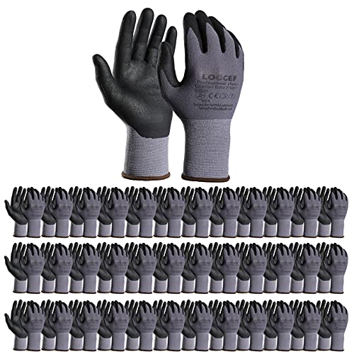Safety Work Gloves MicroFoam Nitrile Coated