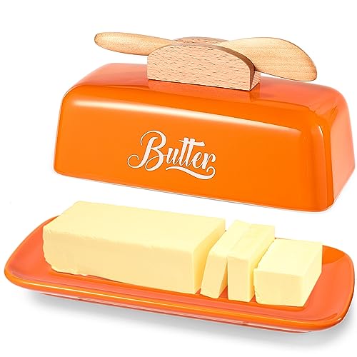Butter Dish with Lid and Knife