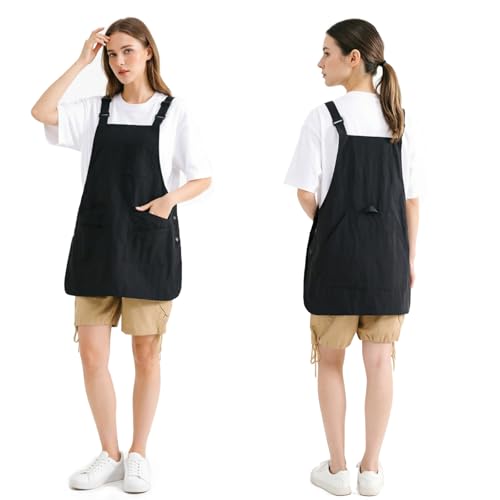 Waterproof Apron with Pockets for Women Cooking Painting Baking Gardening