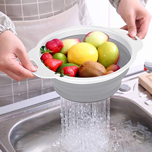 Collapsible Colander and Strainer Set of 3