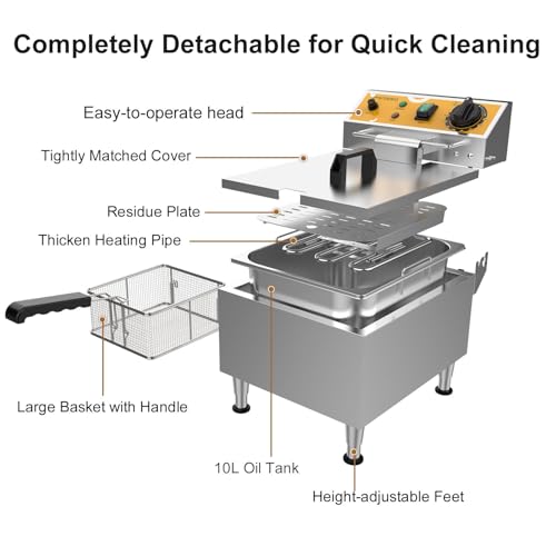 Electric Deep Fryer Basket and Lid