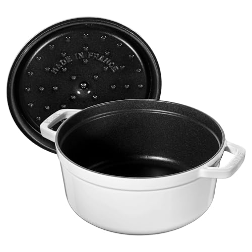 Cast Iron Dutch Oven 4 (4-qt Round / White)