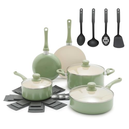 Soft Grip 16 Piece Cookware Set