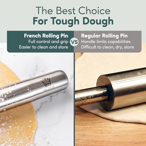 Tapered French Rolling Pin for Baking