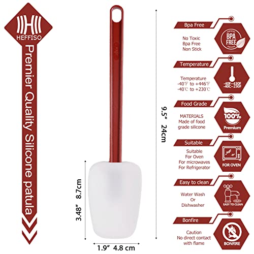 Silicone Rubber Spatula and Spoon Set of 3