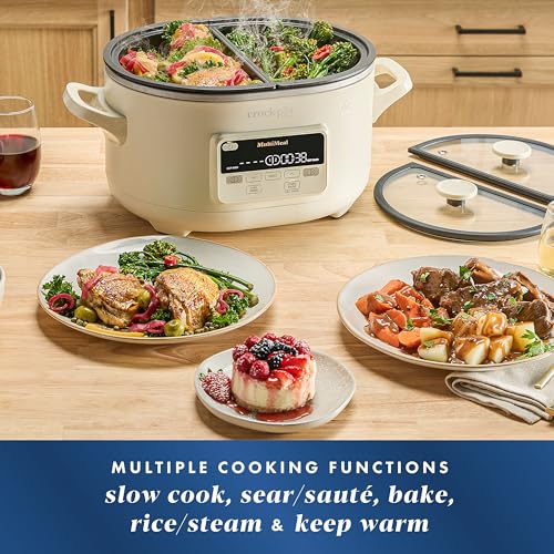 MultiMeal Multicooker and Programmable Slow Cooker with Bake Function Oat Milk
