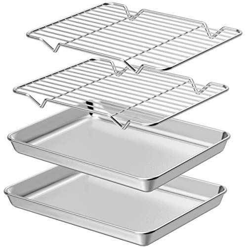 Baking Sheet & Rack Set [2 Sheets + 2 Racks]