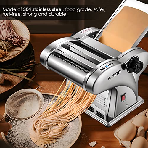 Electric Pasta Maker Noodle Machine (2.5mm Round+4mm Flat+9mm Wide Noodle)