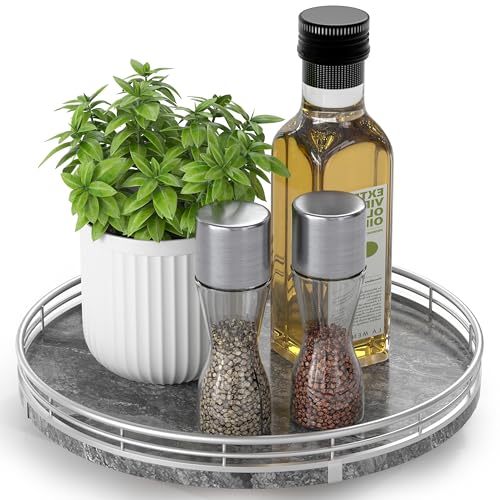 Lazy Susan Wooden Organizer for Table Top